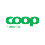 Unbyn Bilden visar den gröna Coop-logotypen i gemener, med Norrbotten skrivet under i mindre grön text, allt på en vit bakgrund.