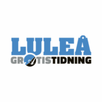 Unbyn Logotyp för Luleå Gratistidning med Luleå i stora blå bokstäver, GRATIS i grått och TIDNING i svart. Bokstaven O är ersatt av en cirkulär grafik med en vit fågel och blå himmel.